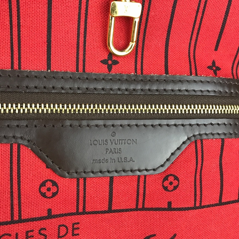 AUTH Louis Vuitton Neverfull GM Damier Ebene - Picture 5 of 8